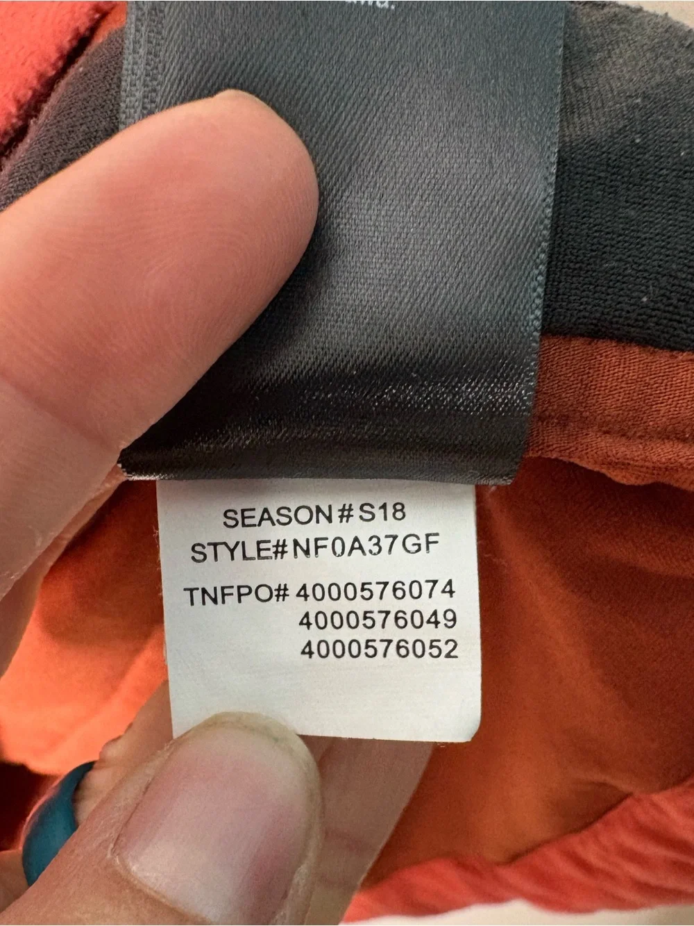 The North Face Mountain Sweatshirt quarter-zip pullover orange and dark grey XL
